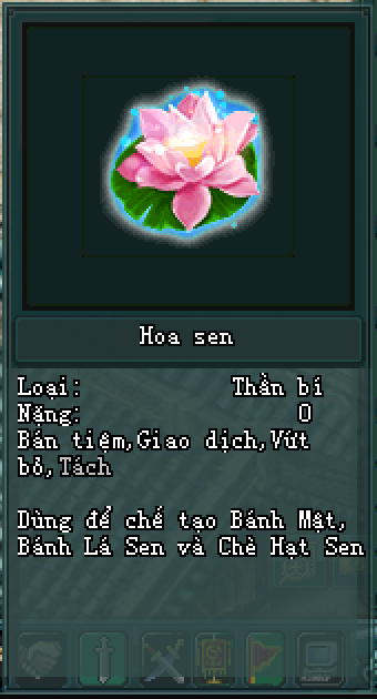 Vật phẩm Hoa Sen trong game